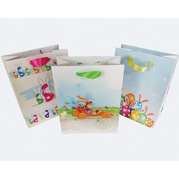 Geschenktasche 23x18cm mit Ostermotiven