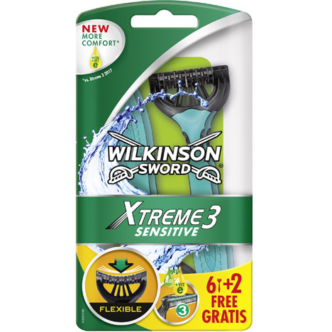 Wilkinson Rasierer Extreme3 Sensitive 6+2