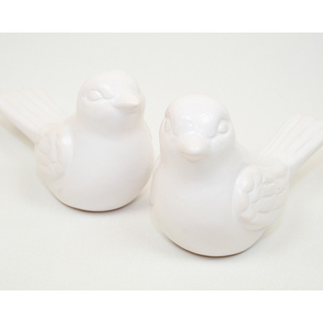 Luxus Vogel 11x7x5,5cm, 2 Designs sort., Dolomeit