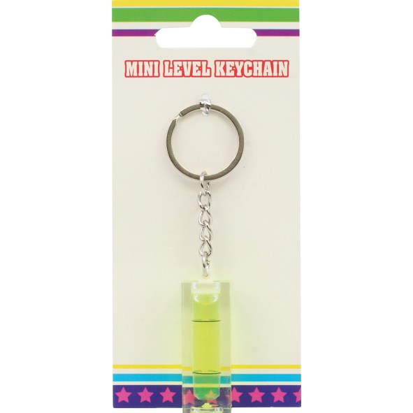 Keychain Mini Level 9,5cm with key chain ring