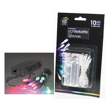LED Lichterkette 10 LED bunt, für Innenräume