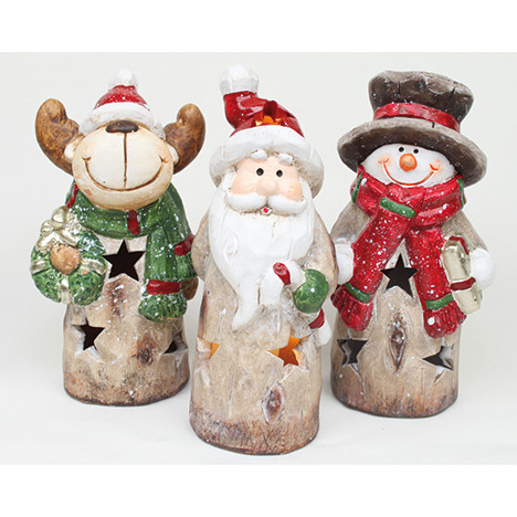 LED elk, Santa or snowman XL 13,5x6cm