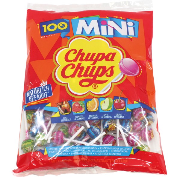 Chupa Chups Mini Best of 100pcs 5 assorted