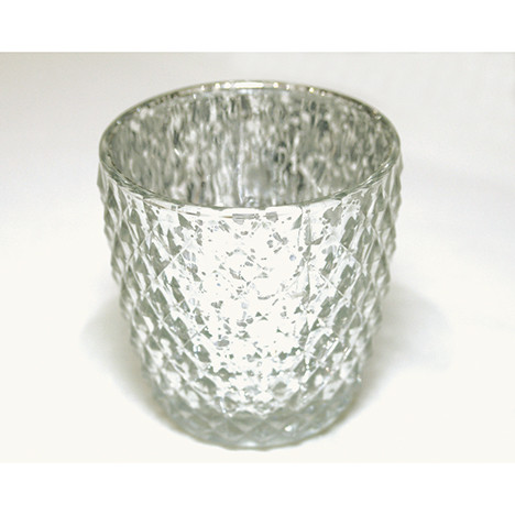 Windlightglass 8x8x6,5cm, bulbous conical shape