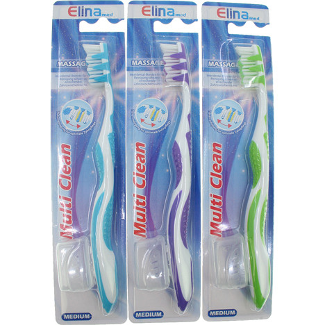 Toothbrush Elina 1er Multi Clean Massage 18,5cm