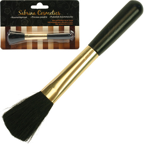 Cosmetic Brush Black/Gold 12,5x2,5 cm Luxury