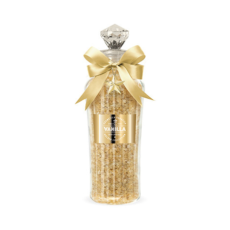 Bath Crystals Vanilla 630g in Bottle, gold