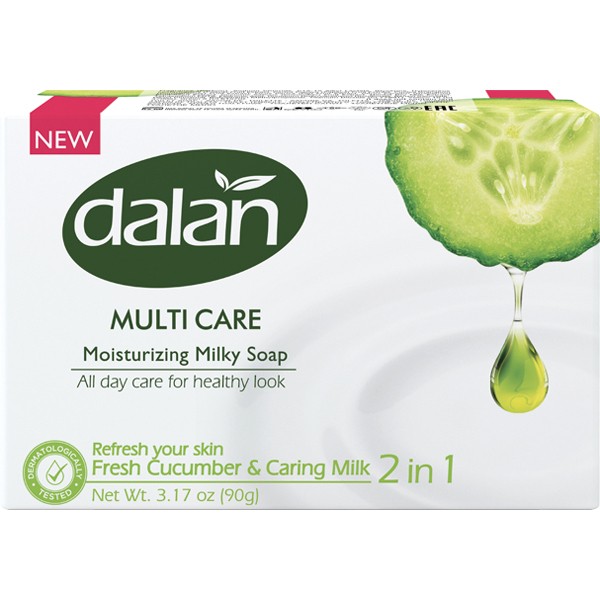 Soap DALAN 90g Multi Care Cucumber & Milk