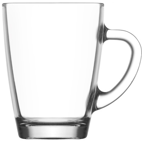 Glass mug 300ml, DM: 8cm, H: 10cm