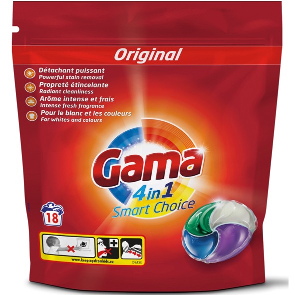 Gama washing pods 4in1 18'sc