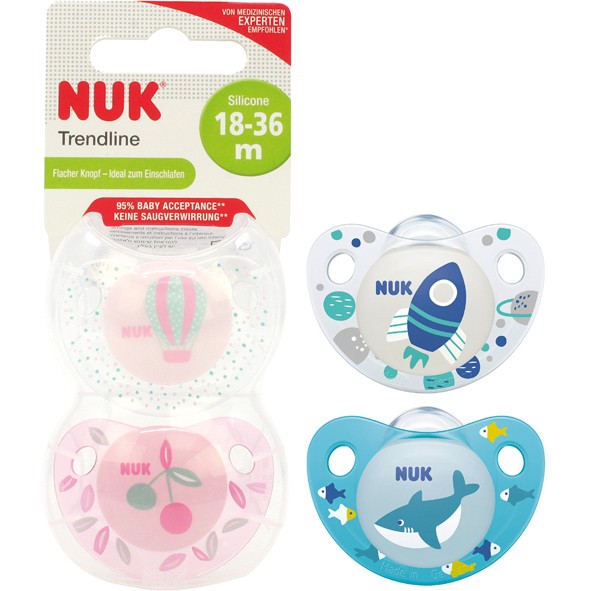 NUK Trendline Silicon size 3 (18-36 Months)