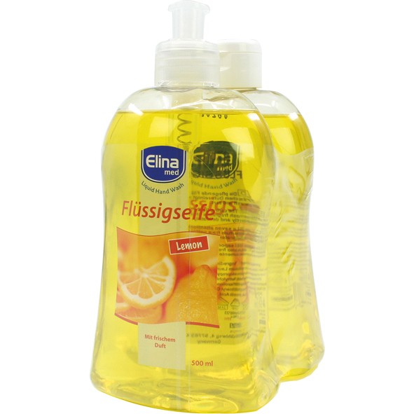 Soap Liquid Elina Double 2x500ml Lemon