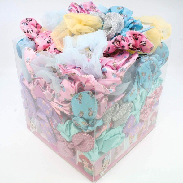 Hair Scrunchies Disney 2pcs, 6fold assorted
