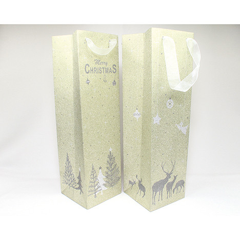 Gift bag glitter bottle 35x10cm