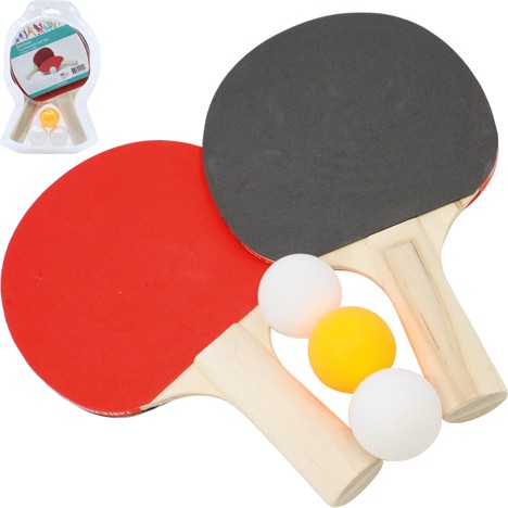 Table tennis bat set standard 2 pcs & 3 balls