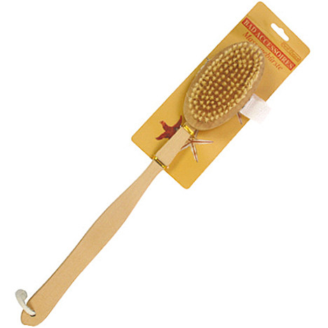 Bath Brush Wooden 42x7x3cm on Card