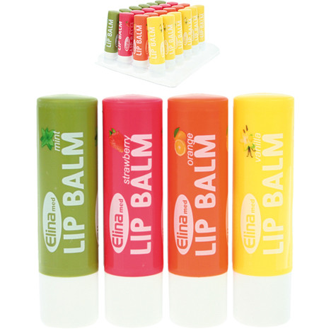 Lippenpflegestift Frucht ELINA 4,2g 4fach sort.