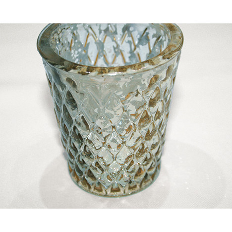Wind light glass 8x7cm with structured surface