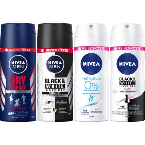 Nivea Deospray 100ml 48pc display, 4ass.