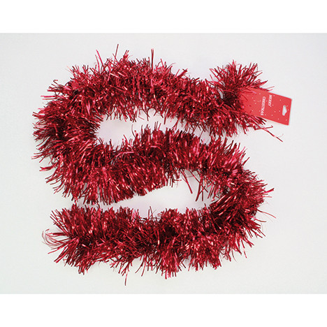 Garland red 200cm x 10cm bound foil strip
