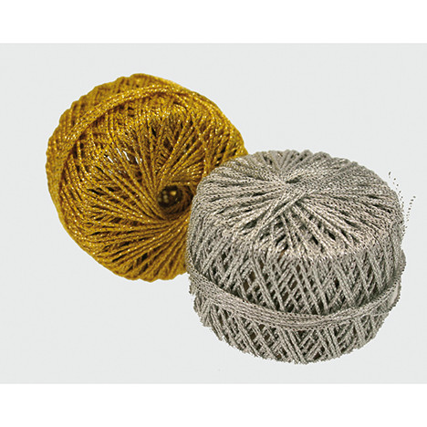 Decor cord ball 20m x 1mm in metallic look