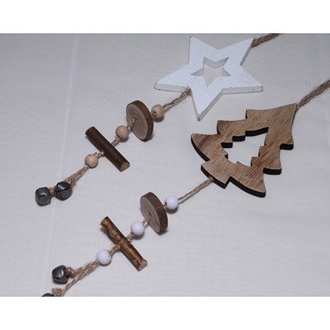 Wooden deco hanger XL 33x7cm incl. hanger