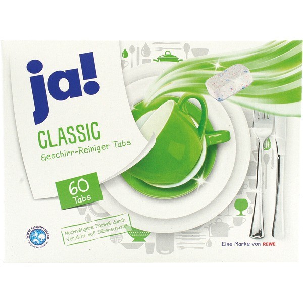 ja! Geschirr-Reiniger Tabs All-in-1 Classic 60er