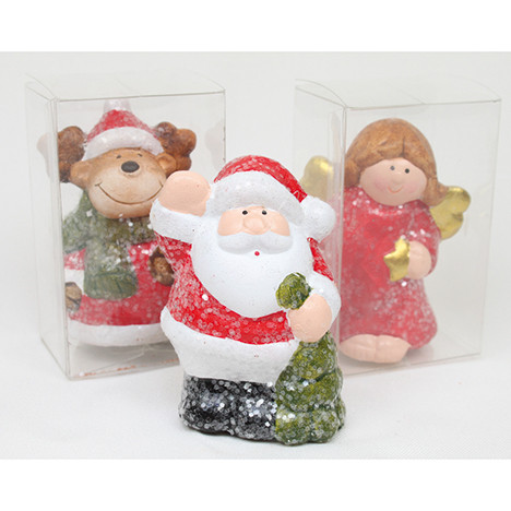 Keramikfigur in PVC-Klarsichtverpackung 7x4x3cm