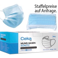 Mund-Nasen-Schutz 3lagig BFE Typ IIR EN14683:2019 Mund-Nasen-Schutz 3lagig BFE Typ IIR EN14683:2019