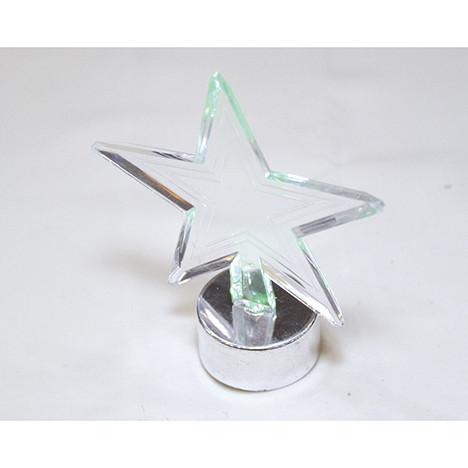 LED Stern im Acryllook 10x9x9cm, Farbwechsel