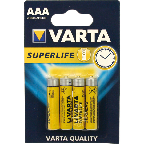 Batterie VARTA Superlife Micro AAA 4er, Tools & electric items, Low-price  Items