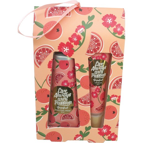 Geschenkset Grapefruit 2tlg, Hand&Nagelcreme 30ml