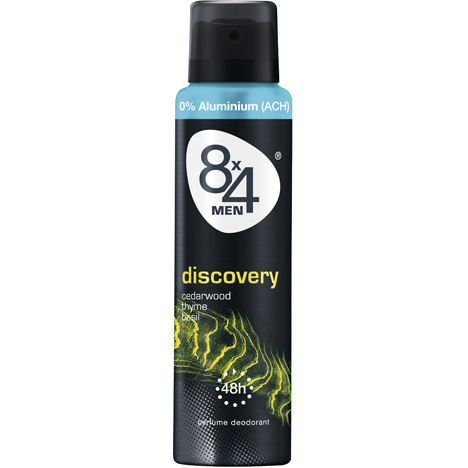 8x4 Deo Spray 150ml Discovery for Men, Deodorant, BRAND COSMETICS