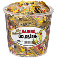 Food Haribo round tin Goldbären 100pcs mini bag Food Haribo round tin Goldbären 100pcs mini bag