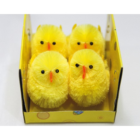 Chicks Plush Set of 4 in Windowbox 8x7x6cm