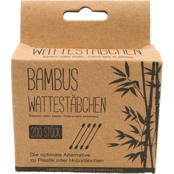 Cotton buds 200pcs bamboo Elina in paper box