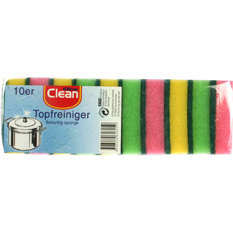 Schwamm CLEAN für die Küche 10er 80x55x23mm