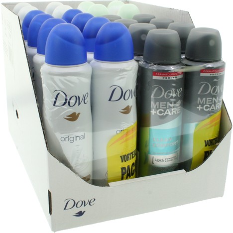 Dove Deo Spray 2x150ml 12's mixed carton