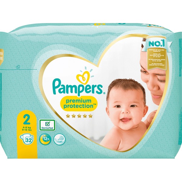 Pampers diapers new baby Gr. 2 (4-8kg) 30 pcs