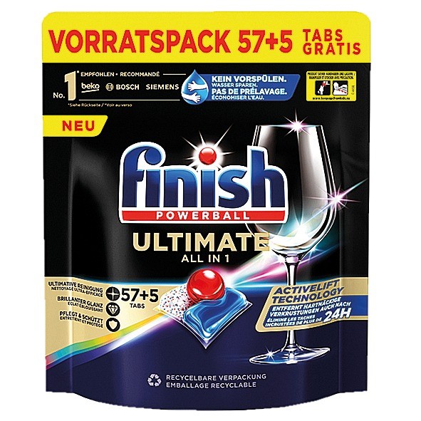 Finish Powerball Ultimate Tabs 57+5 Vorratspack