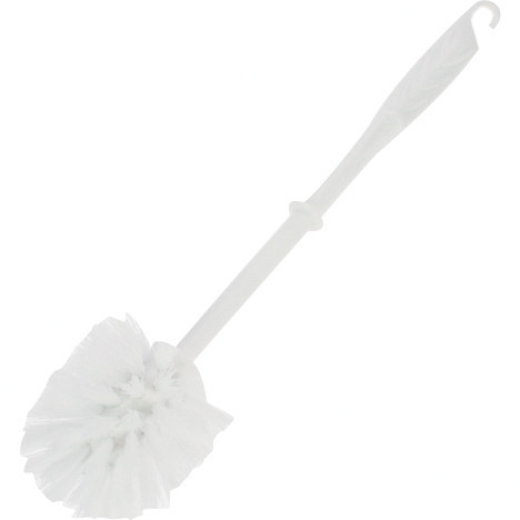 Toilet Brush 33.5cm White Plastic, Standard Size