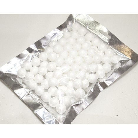 Snowballs approx. 90 pcs., polyfoam w. glitter