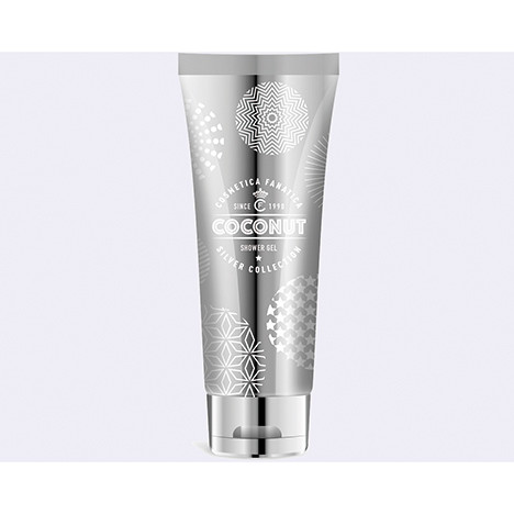 Shower Gel 200ml Coconut in silver tube