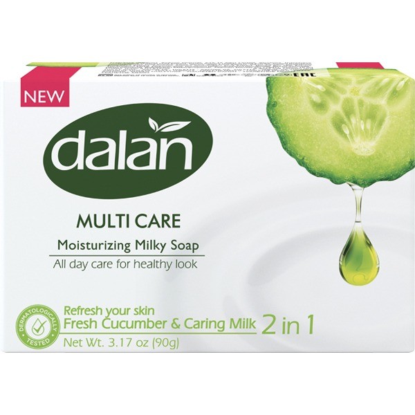 Seife DALAN 90g Multi Care Gurke & Milch