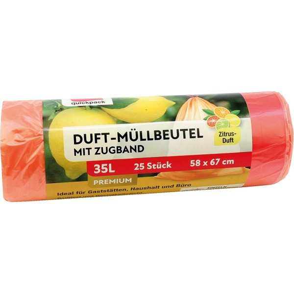 Garbage bags 35L 58x67cm 25 pcs with scent