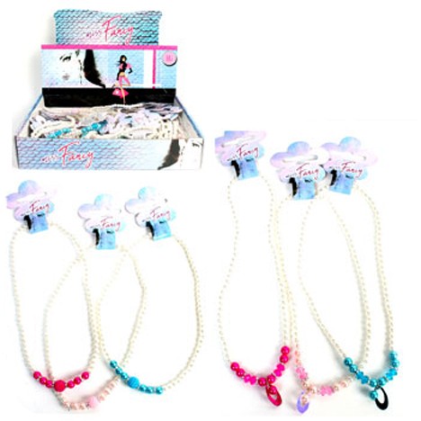 Necklace Pearls 19,5cm 3fold assorted